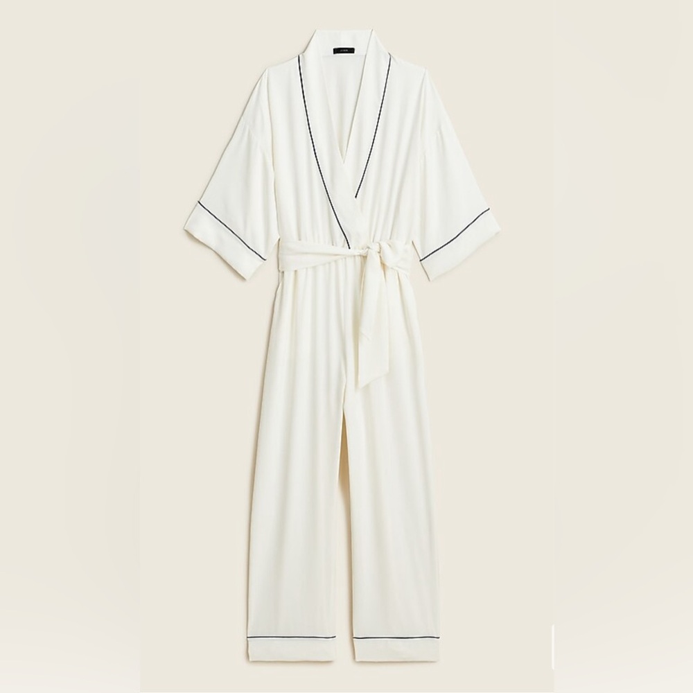 J Crew Easy-Luxe Eco Jumpsuit EUC Sz. Lg
